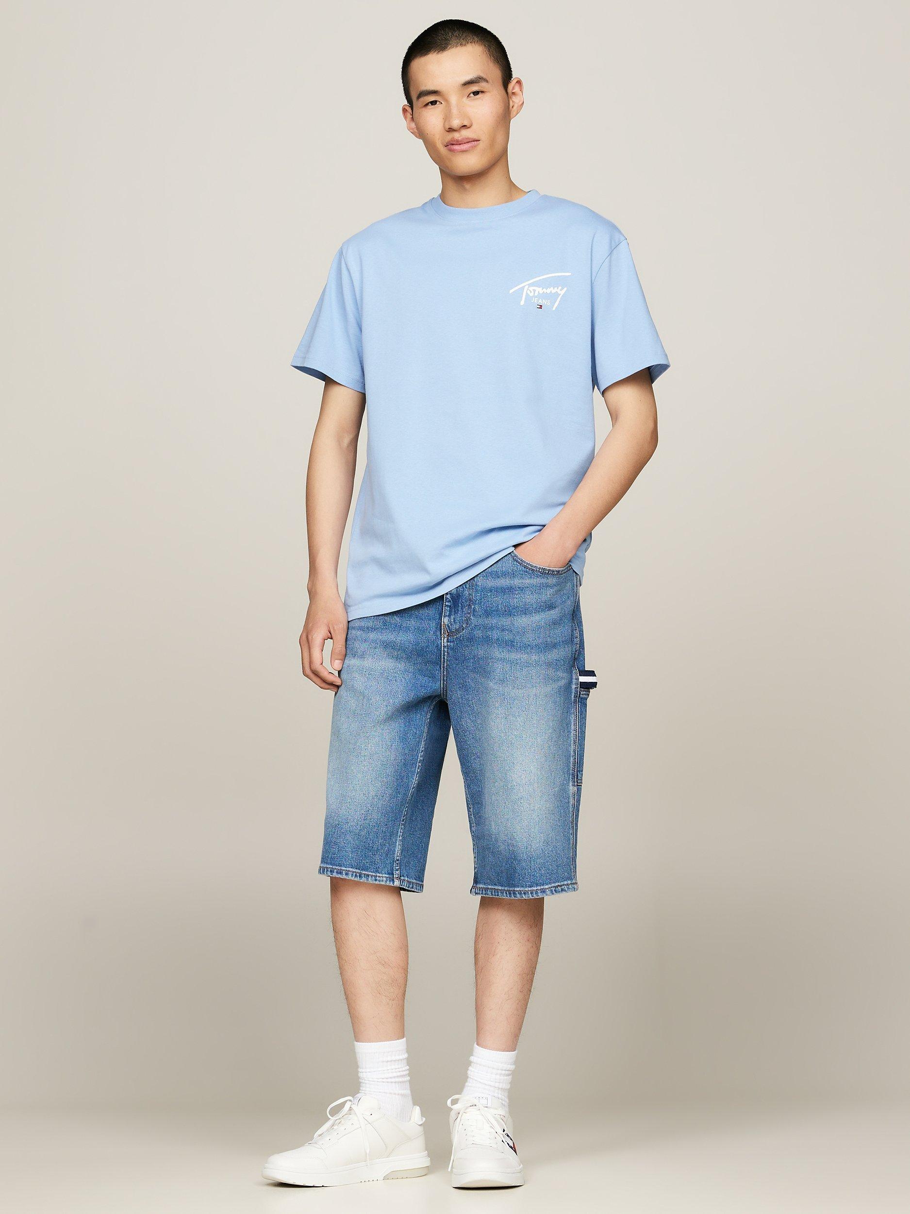 Tommy Jeans Regular Fit T-Shirt, Deep Crimson, Westside Blue