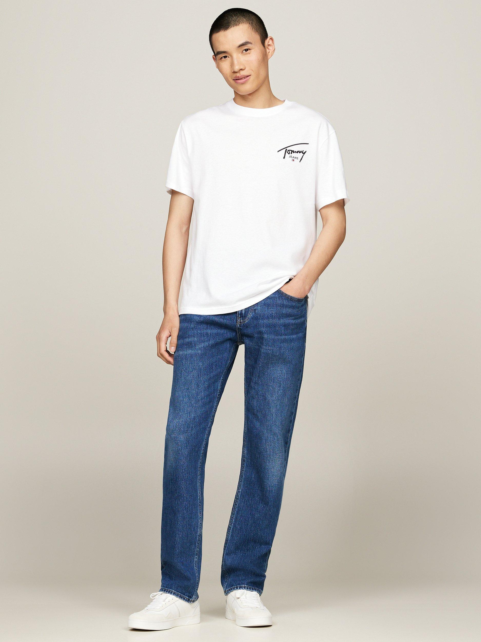 Tommy Jeans Short sleeve Signature Logo T Shirt White