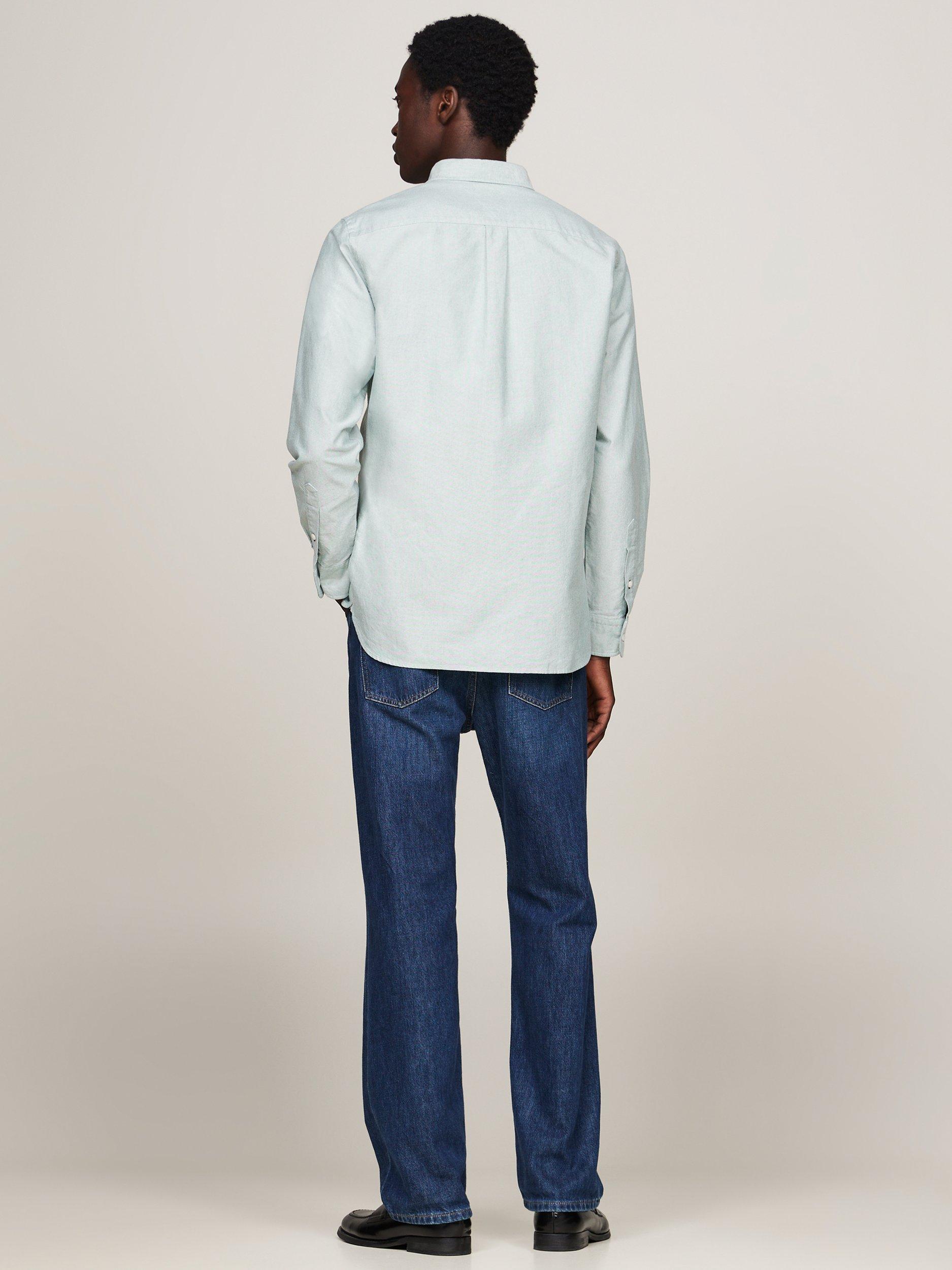 Product image 2 of 6, which shows Tommy Hilfiger Heritage Oxford Shirt, Ornamental Green, L