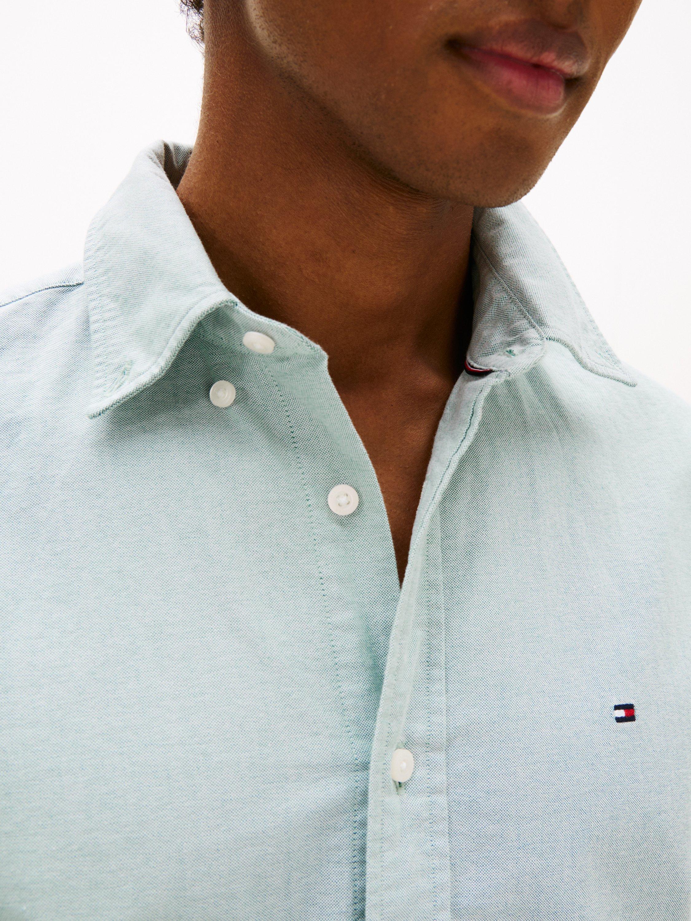 Product image 4 of 6, which shows Tommy Hilfiger Heritage Oxford Shirt, Ornamental Green, L