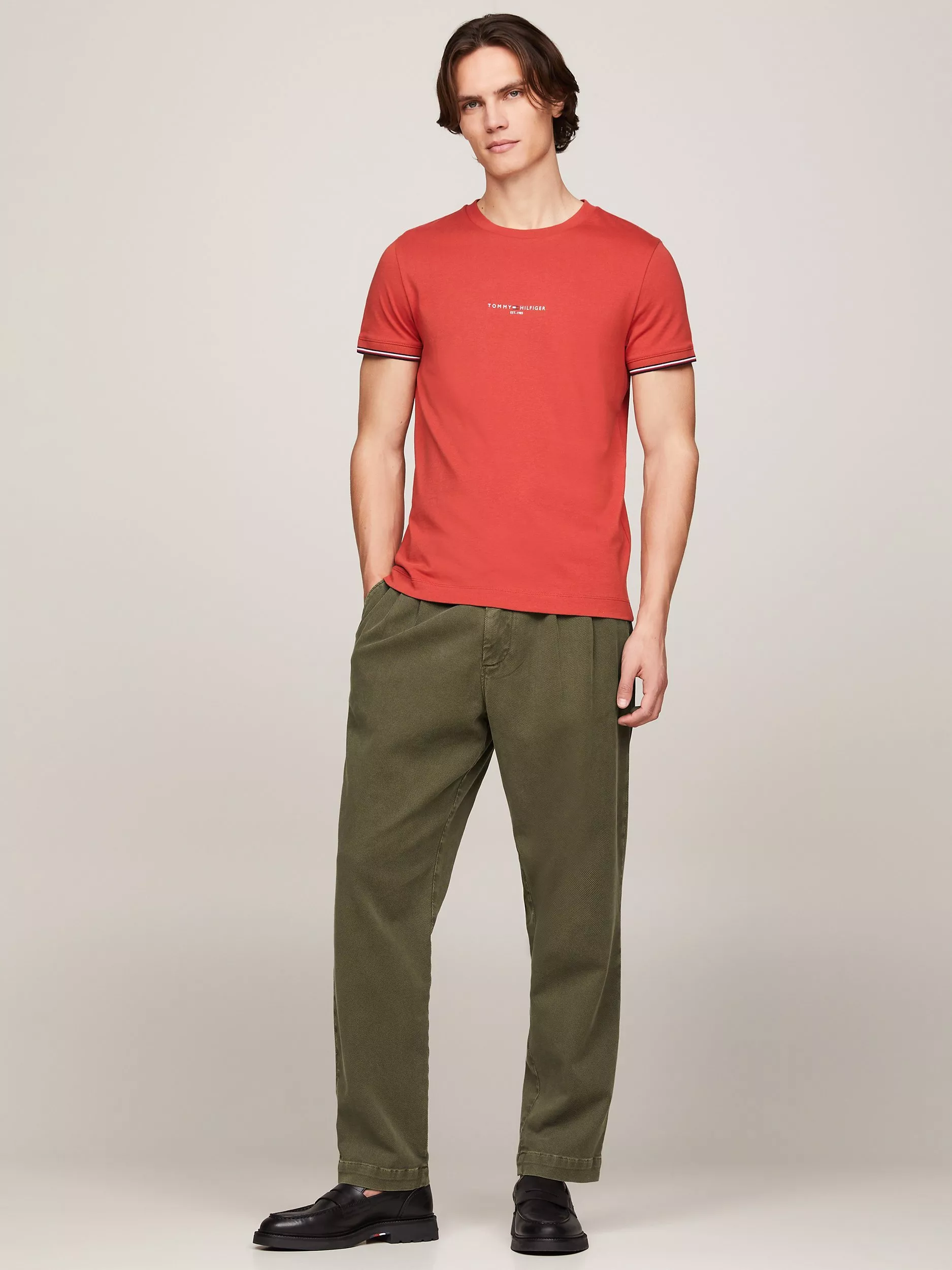 Tommy Hilfiger Logo T-Shirt, Terra Red