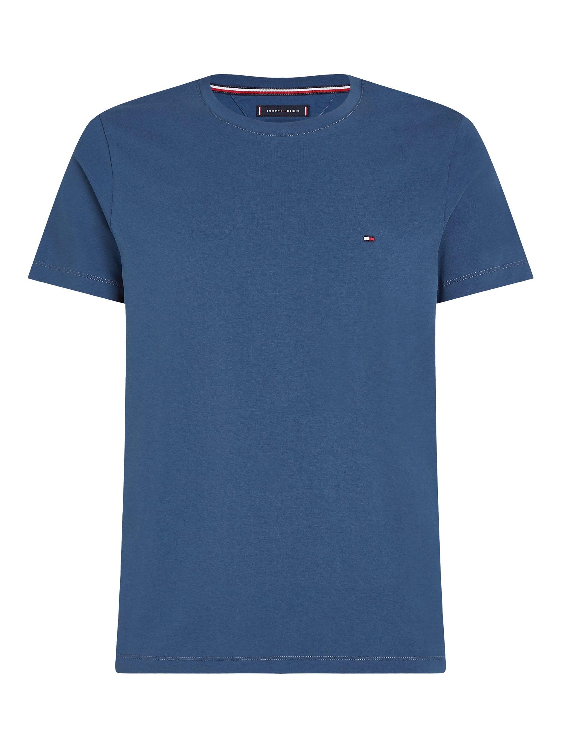 Product image 5 of 5, which shows Tommy Hilfiger Slim Fit Stretch T-Shirt, Aegean Sea, XS