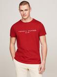 Tommy Hilfiger Logo T-Shirts, Dark Magma