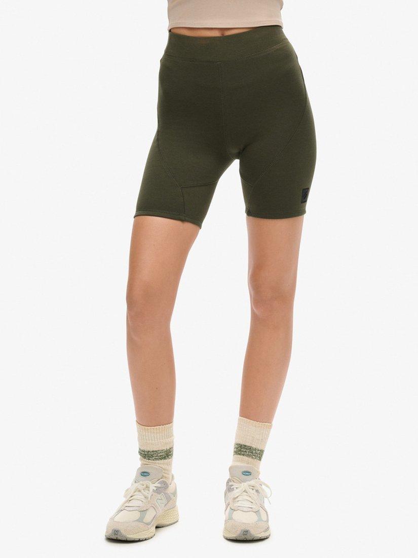 Product image 3 of 4, which shows Superdry Tech Cycling Shorts, Dark Moss, 16