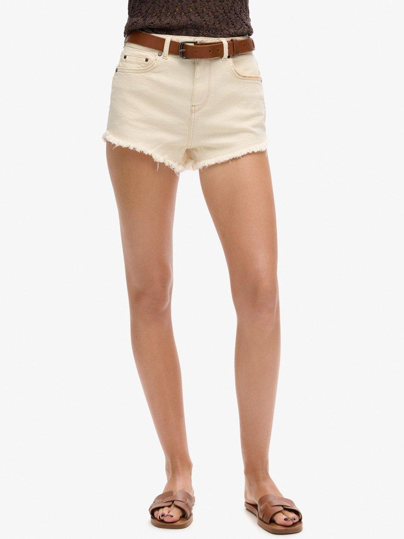 Product image 3 of 3, which shows Superdry Cut Off Shorts, Unbleached, 26
