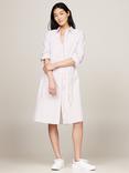 Tommy Hilfiger Stripe Shirt Dress, Pink