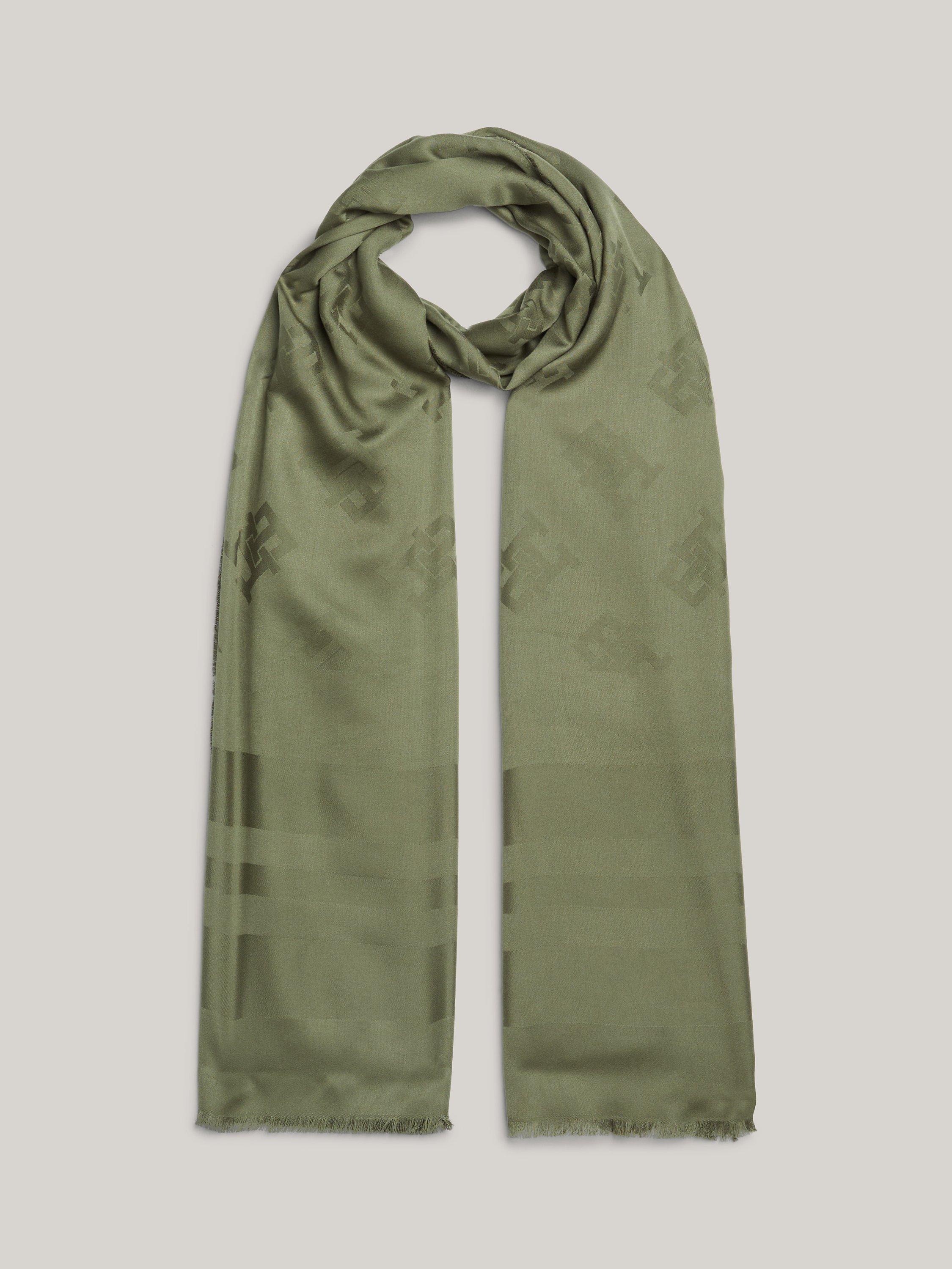 Tommy Hilfiger Utility Logo Scarf, Olive