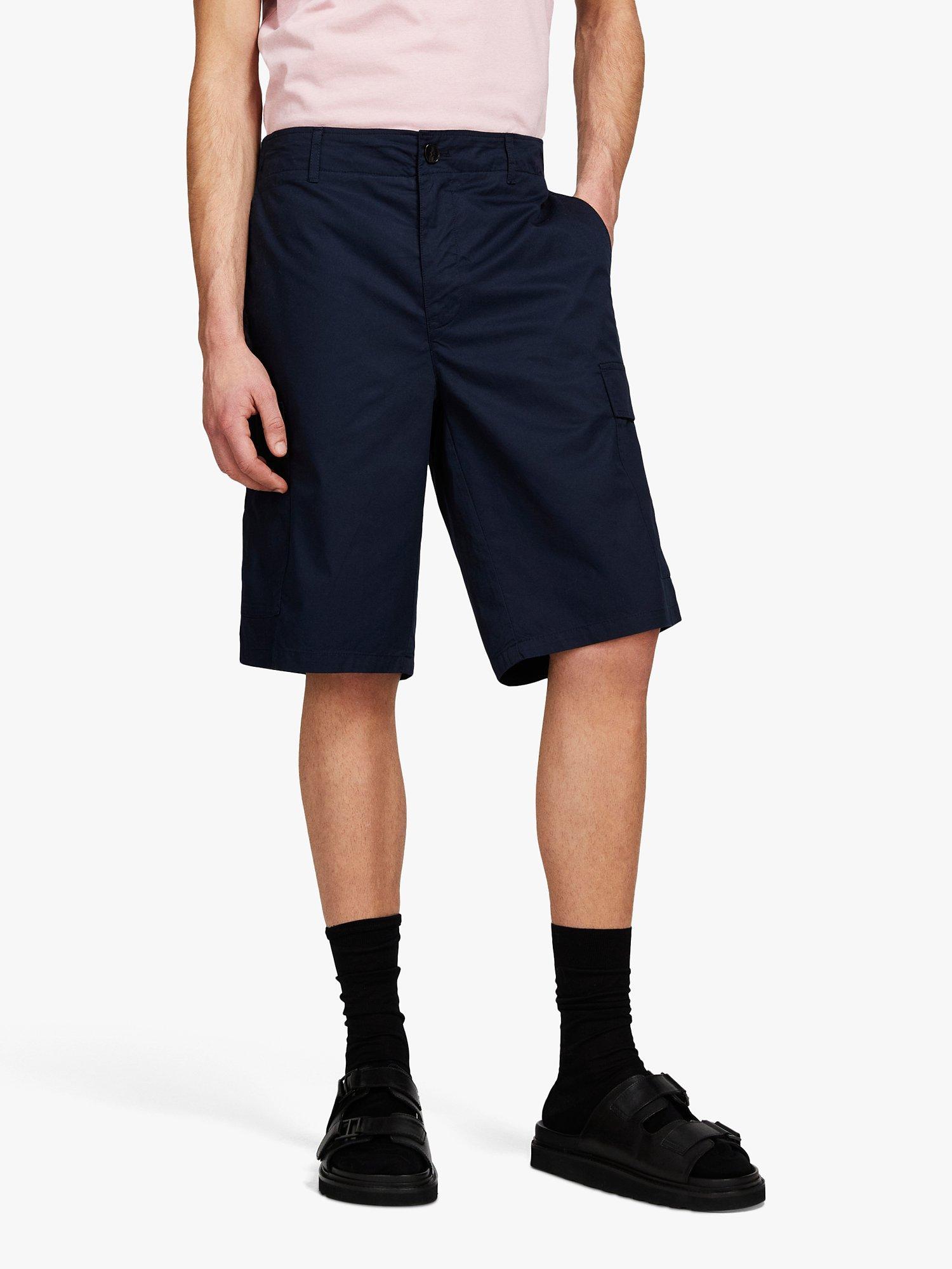SISLEY Cargo Bermuda Shorts, Navy