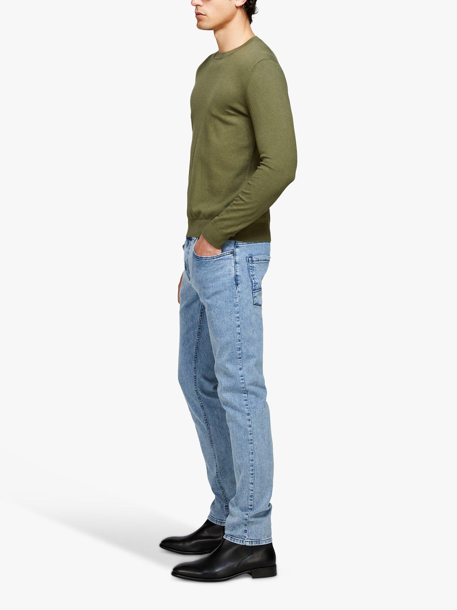 Product image 4 of 5, which shows SISLEY Slim Fit Crew Neck Cotton Blend Jumper, Green, XXL