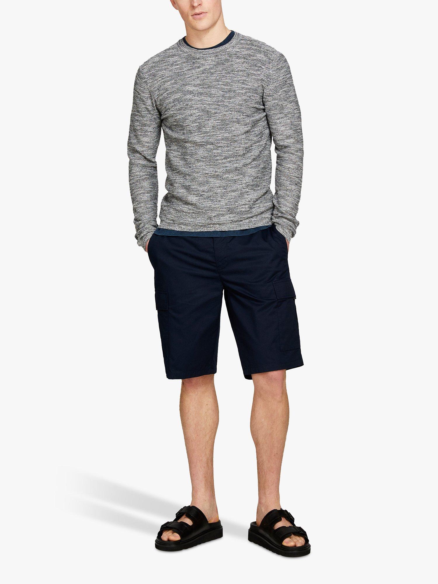 Product image 3 of 5, which shows SISLEY Cotton Blend Marl Jumper, Light Grey, XXL