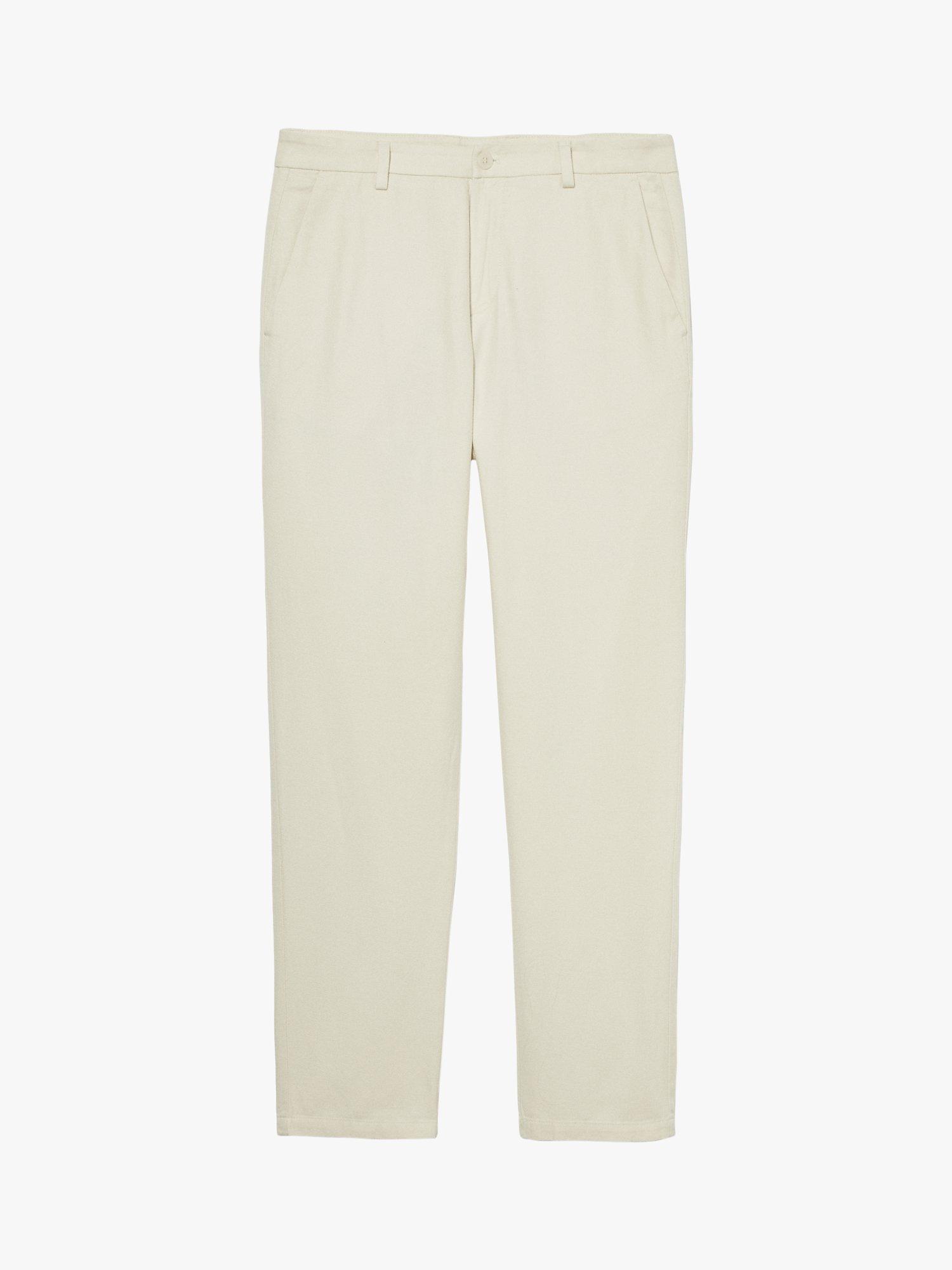 Product image 1 of 1, which shows SISLEY Slim Fit Cotton Twill Trousers, Beige, 34