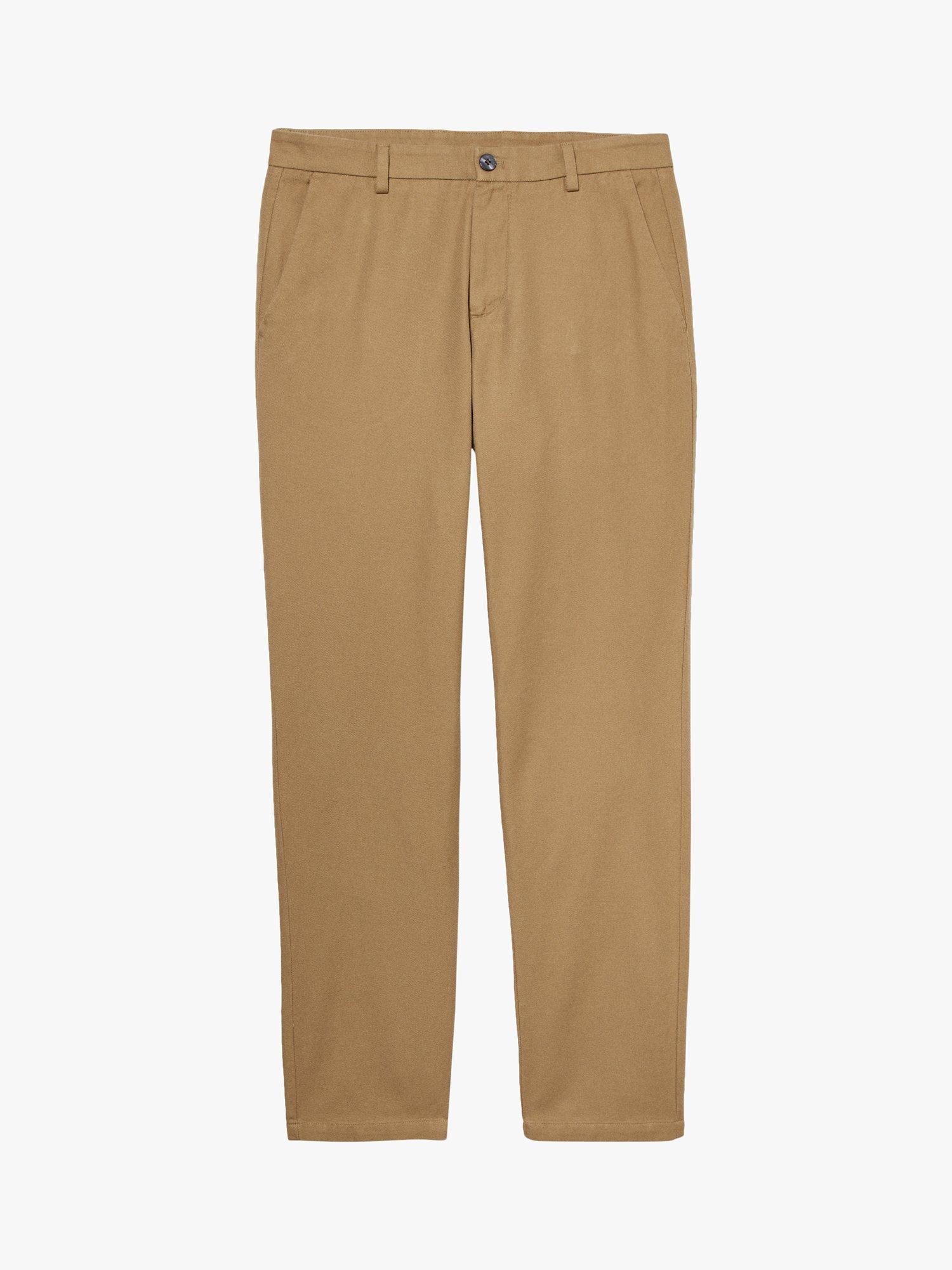 Product image 1 of 1, which shows SISLEY Slim Fit Cotton Twill Trousers, Camel, 34