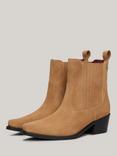 Tommy Hilfiger Suede Cowboy Boots, Classic Khaki