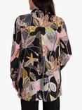 chesca Fantasy Floral Print Shirt, Black/Multi