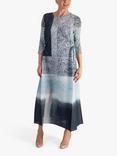 chesca Plissé Square Print Dress