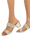 Carvela Twisted Leather Heeled Mules