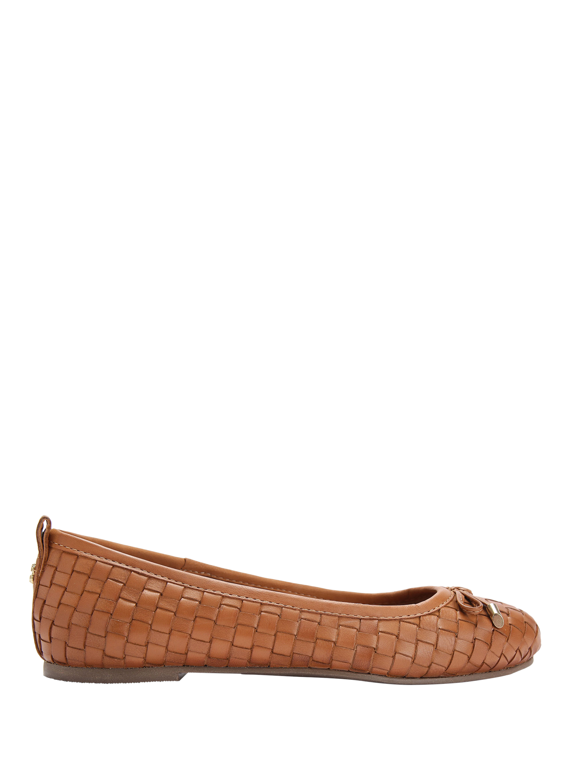 Carvela Evie Leather Ballet Shoes, Brown Tan