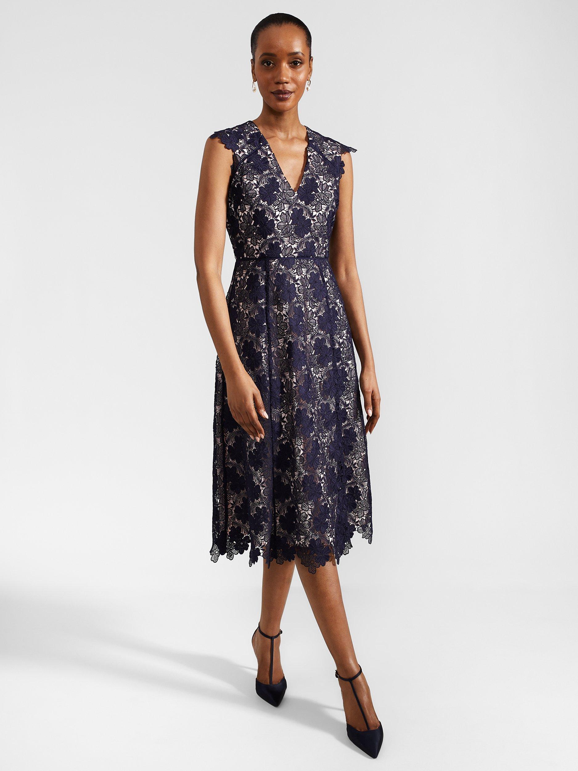 John lewis navy dress best sale