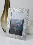 Lancaster and Gibbings Goodleigh Floral Photo Frame, Pewter
