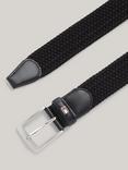 Tommy Hilfiger Adan Braided Belt, Black