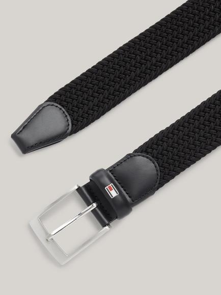 Tommy Hilfiger Adan Braided Belt, Black - view 2, Black