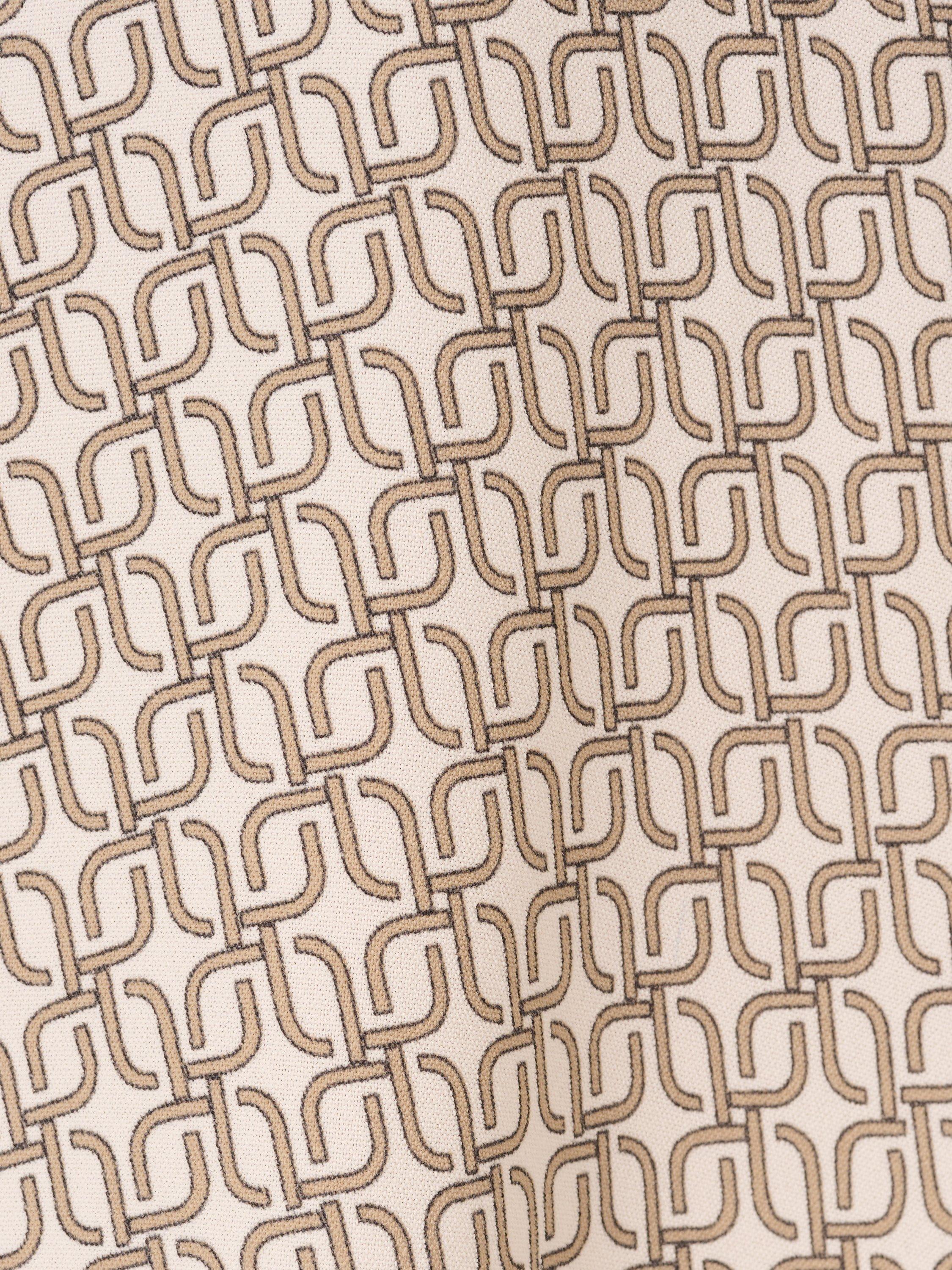 Product image 7 of 7, which shows Adrianna Papell Geometric Textured Shirt, Ivory/Tan, XS