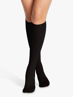 Charnos Travel Flight Socks, Black