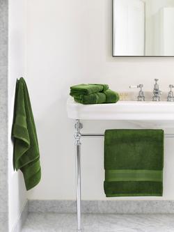 Jasper Conran London Zero Twist Cotton Fast Drying Towel - view 2, Forest Green