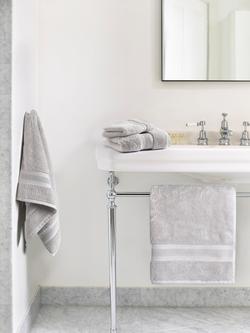 Jasper Conran London Zero Twist Cotton Fast Drying Towel - view 2, Pearl Grey