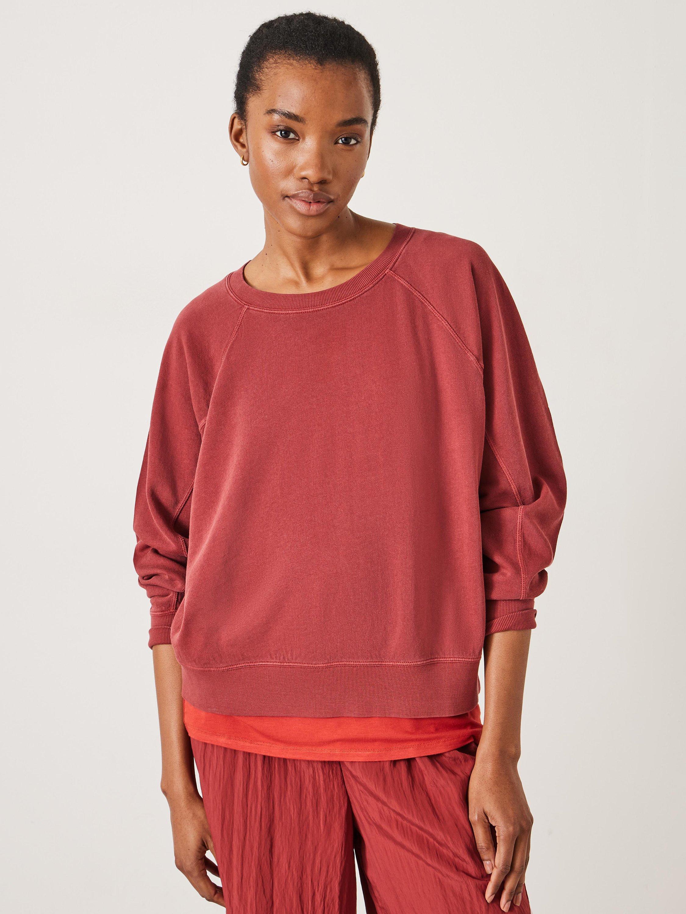 HUSH Kara Lightweight Sweatshirt, Rust