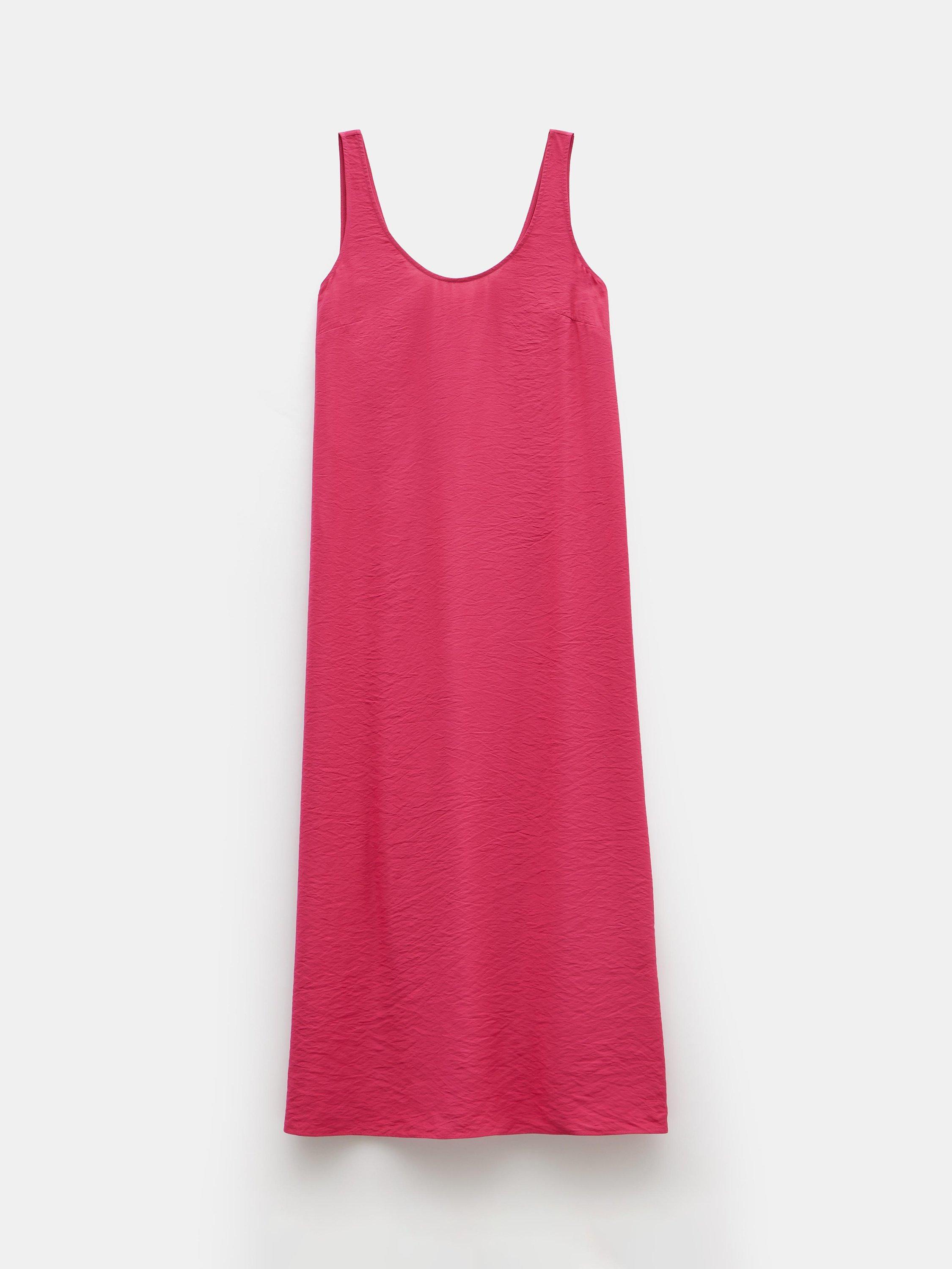 Product image 3 of 7, which shows HUSH Sophie Scoop Neck Sleeveless Maxi Dress, Magenta, 4