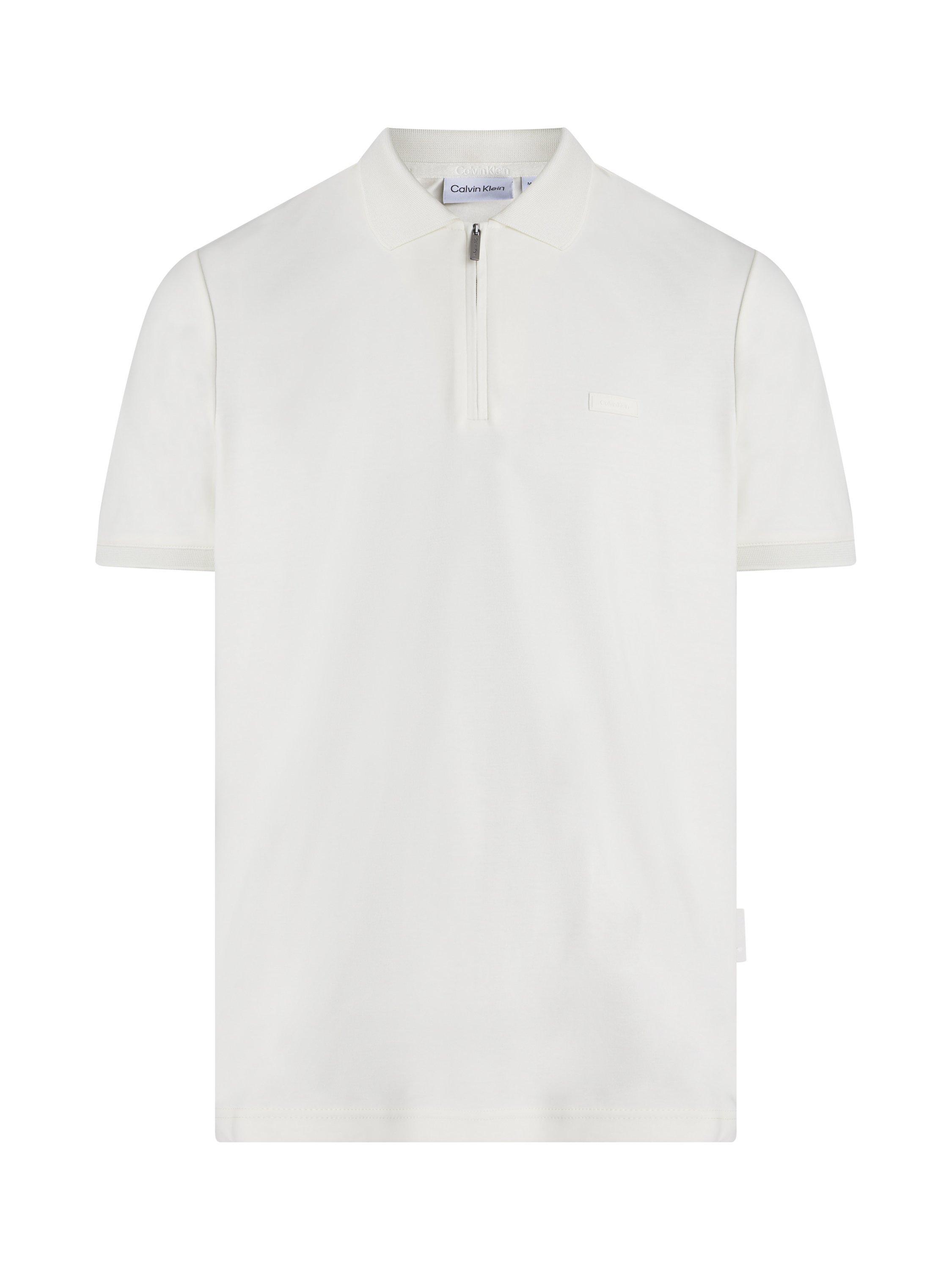 Calvin Klein Organic Cotton Welt Polo Shirt, Vanilla Ice