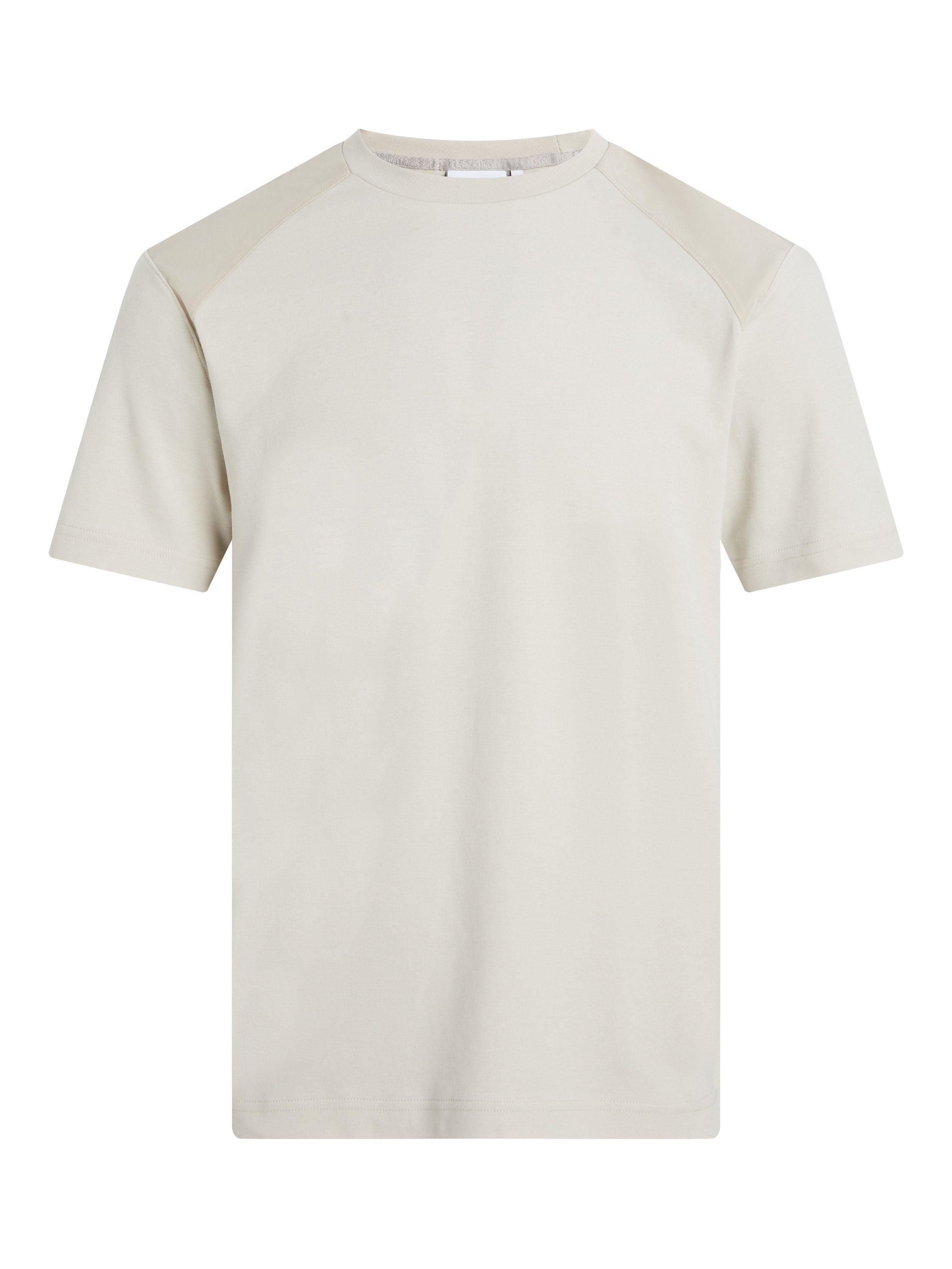 Calvin Klein Mix Media T-Shirt, Stony Beige