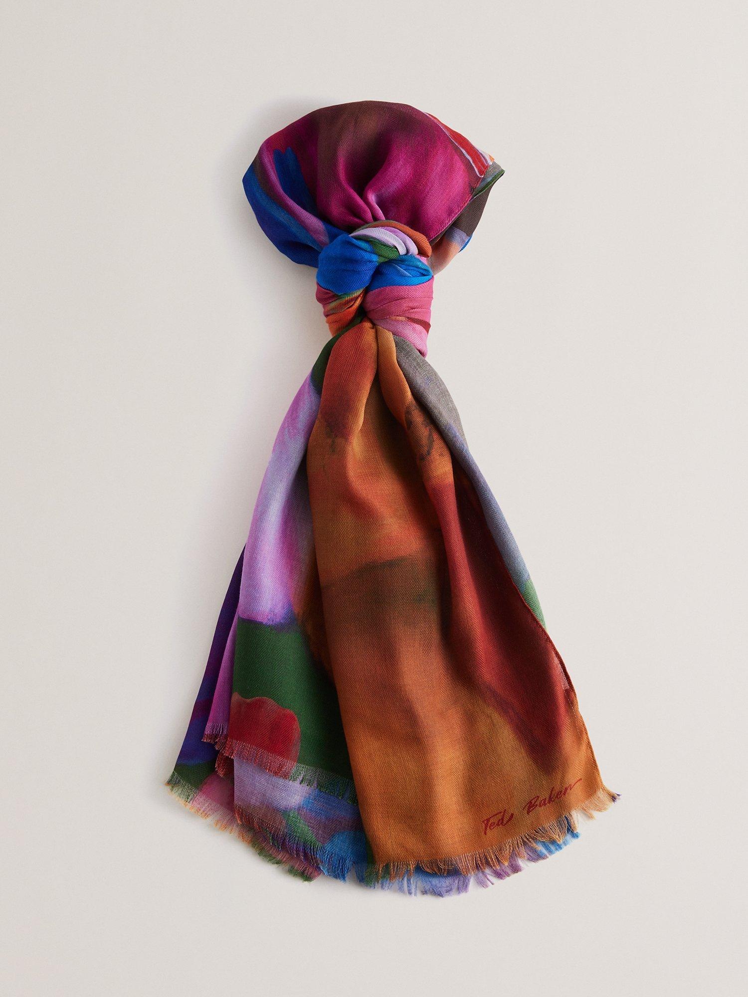 Ted Baker Penniia Floral Scarf, Blue/Multi