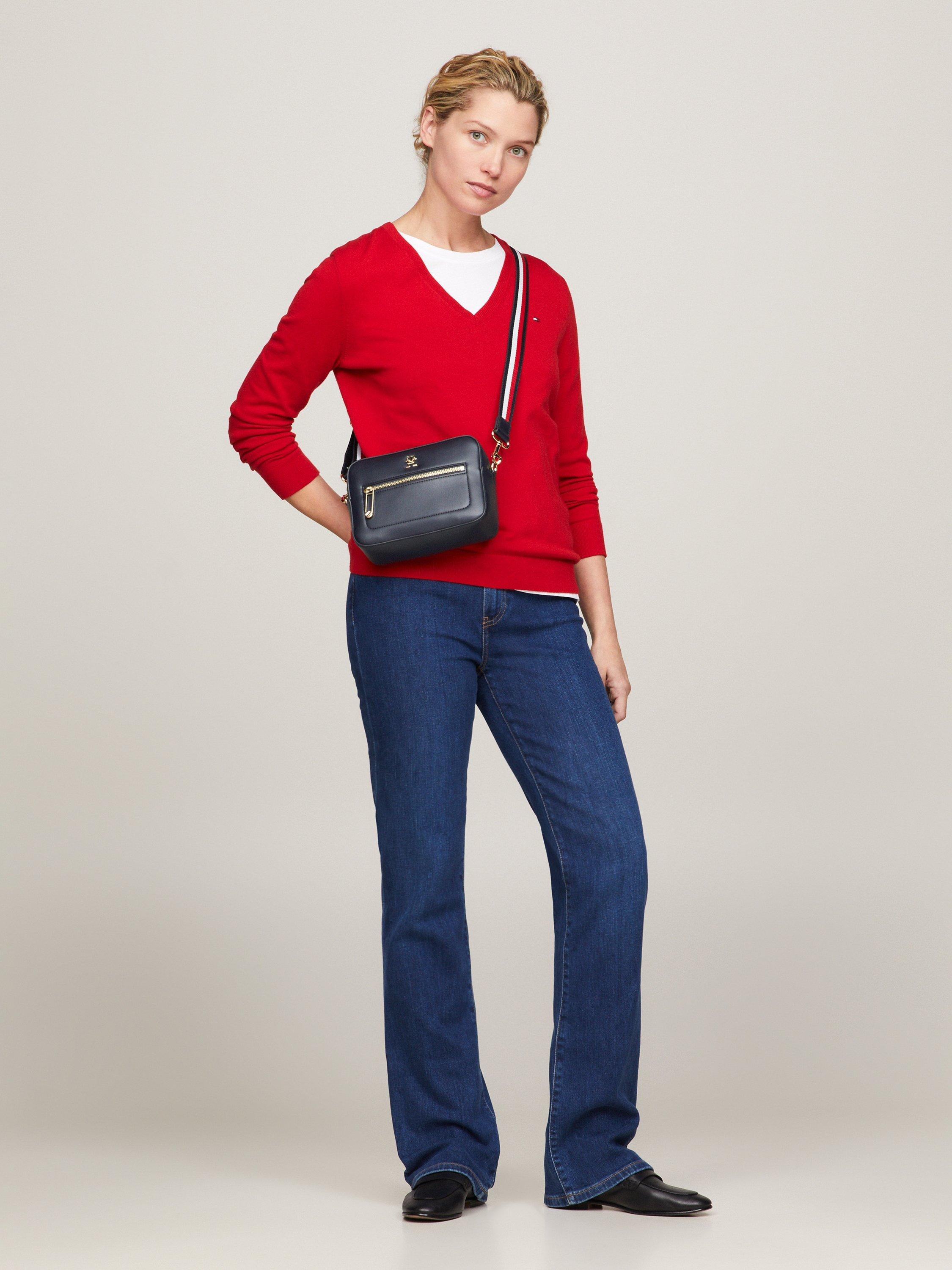 Product image 5 of 5, which shows Tommy Hilfiger Iconic Crossbody Camera Bag, Navy
