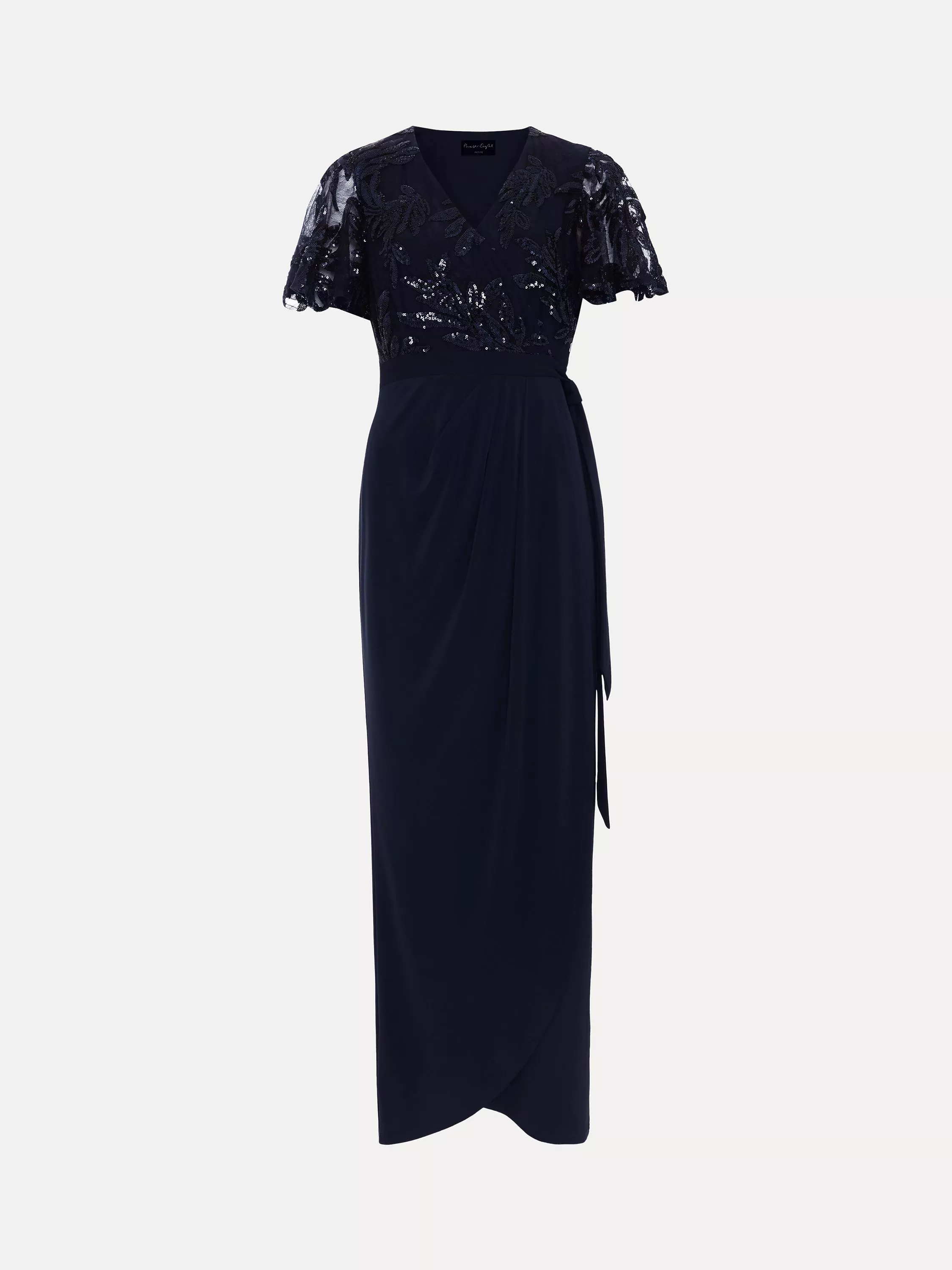 Phase Eight Petite Minty Embellished Bodice Maxi Dress, Navy