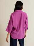 Phase Eight Cynthia Pleat Front Shirt, Magenta