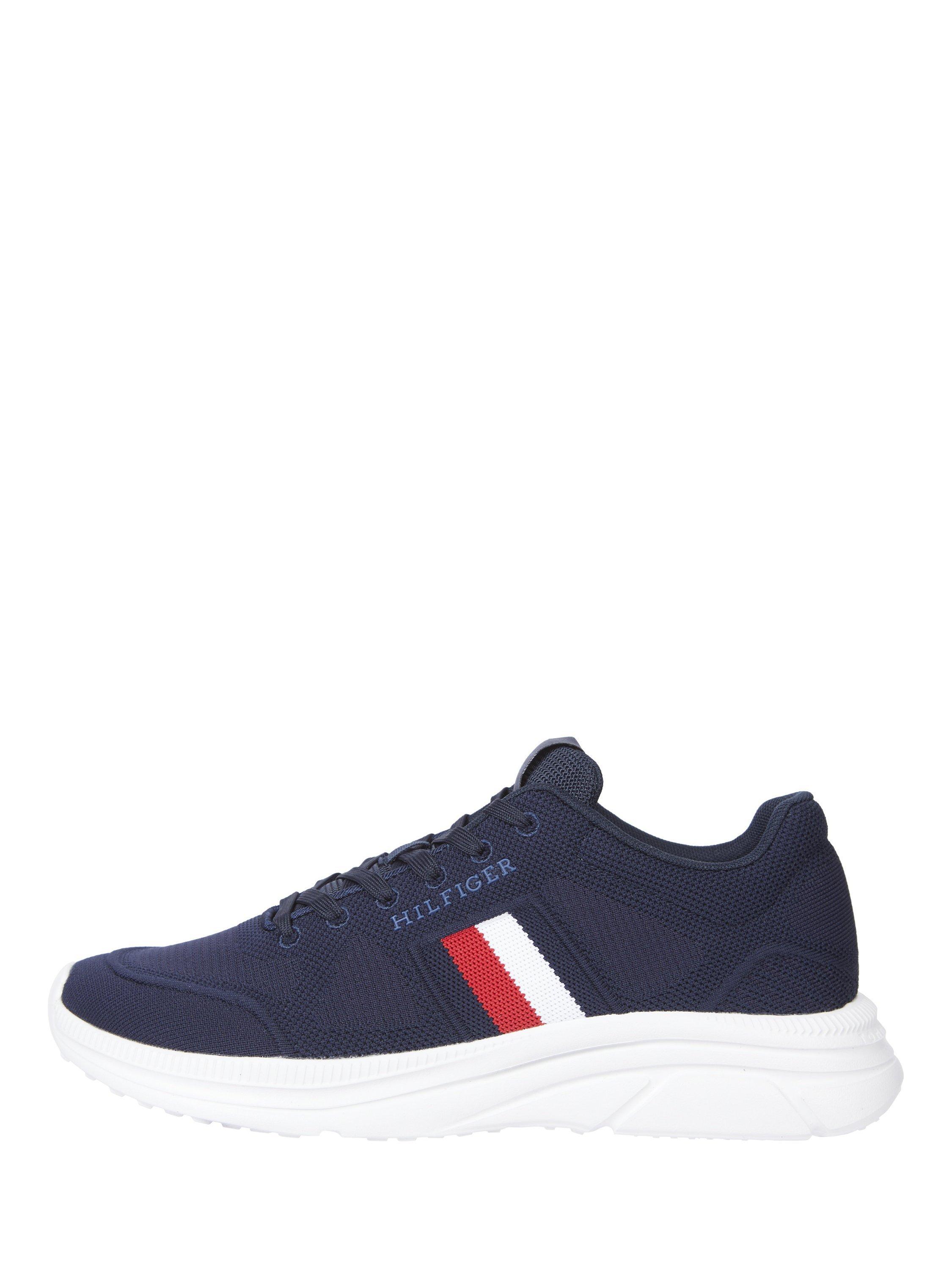 Tommy Hilfiger Knit Run Flag Logo Trainers, Desert Sky