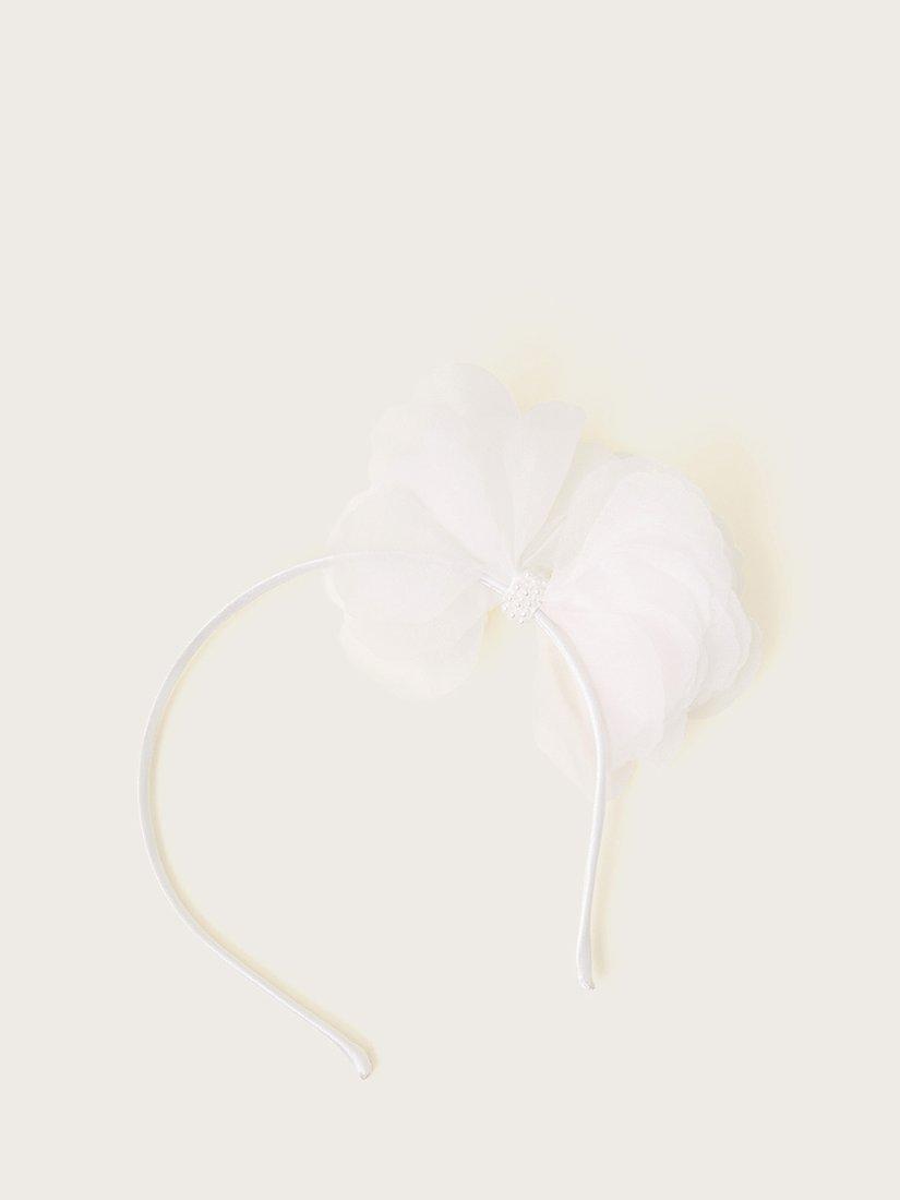 Monsoon Kids' CanCan Bridesmaid Alice Band, Ivory