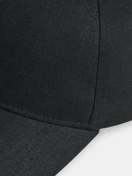 Whistles Linen Cap - view 2, Black