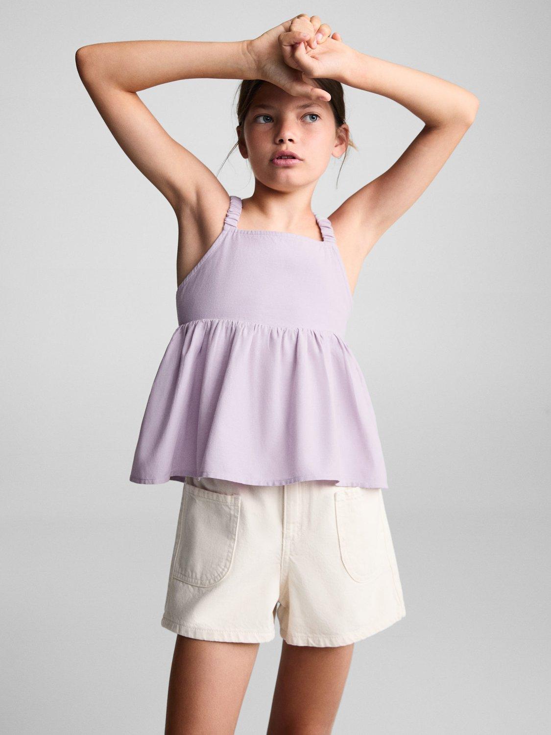 Mango Kids' Michaela Peplum Top