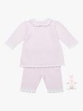 Emile et Rose Baby Holly Jumper & Trousers Set, Pale Pink