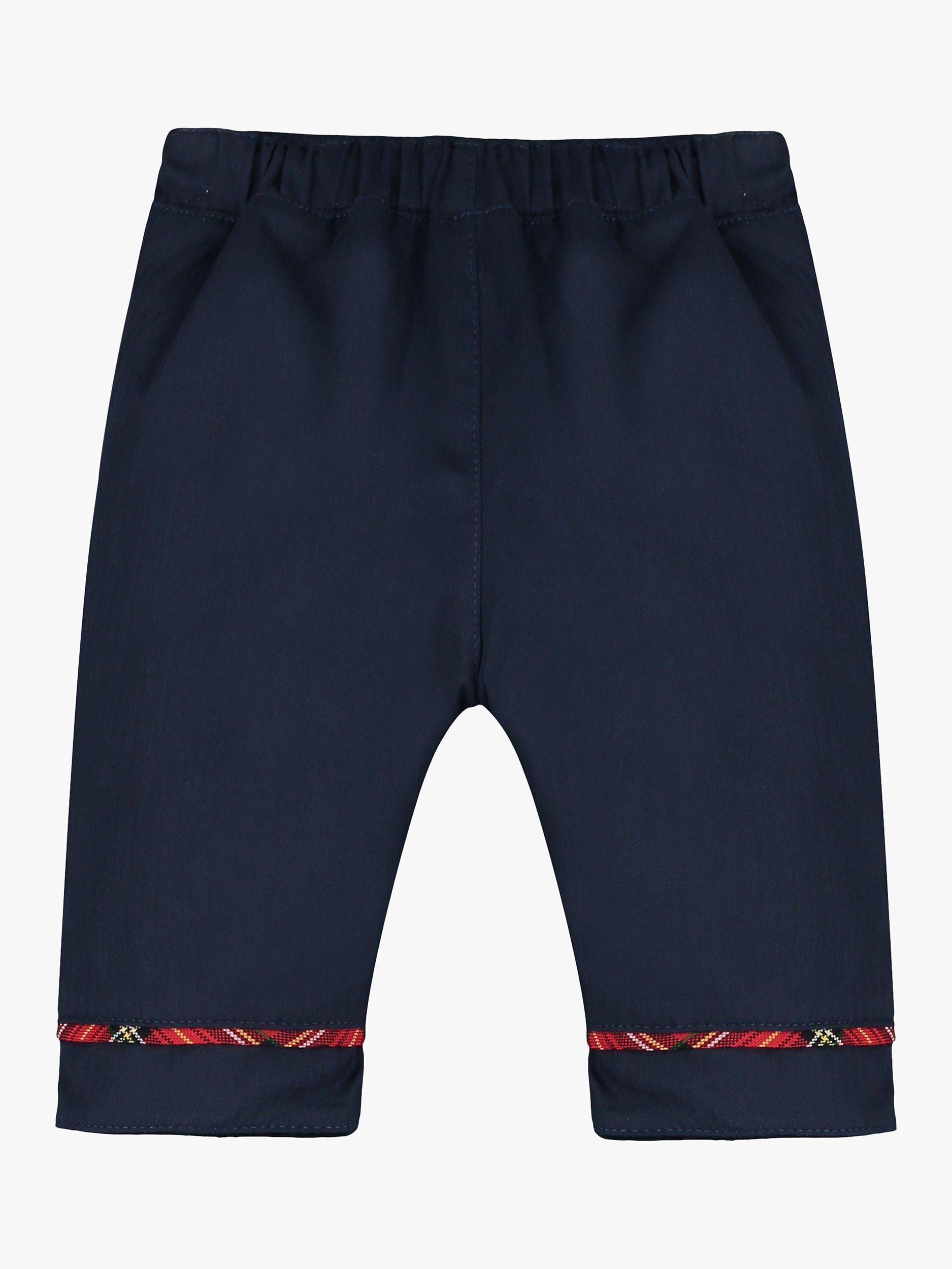 Product image 9 of 10, which shows Emile et Rose Baby Campbell Shirt & Trousers Set, Navy, 1 months