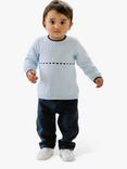 Emile et Rose Baby Heston Jumper & Trousers Set, Navy