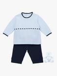 Emile et Rose Baby Heston Jumper & Trousers Set, Navy