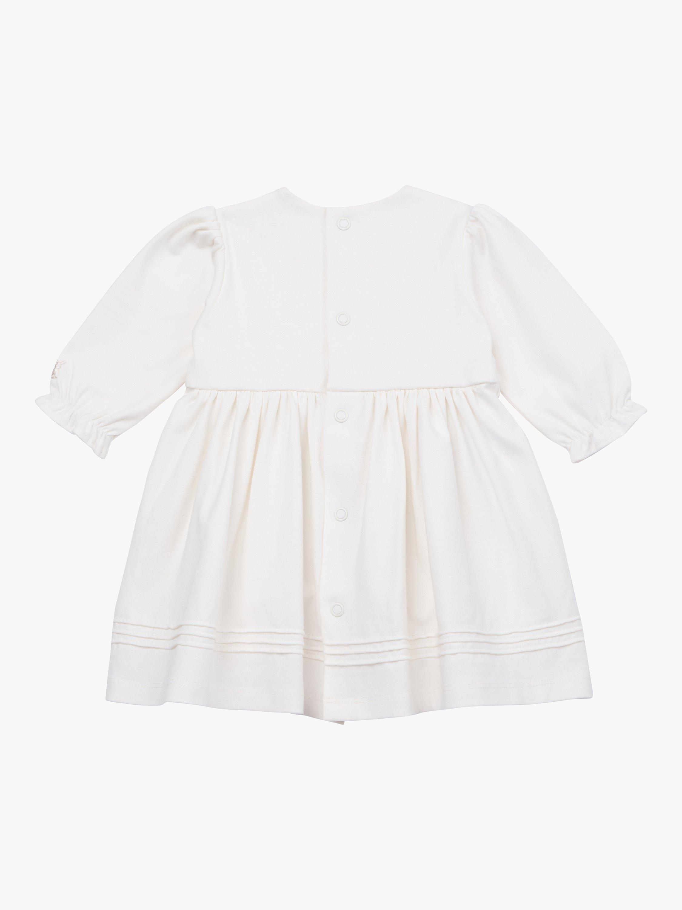 Emile et Rose Baby Harper Embroidered Dress, Ivory, 1 months