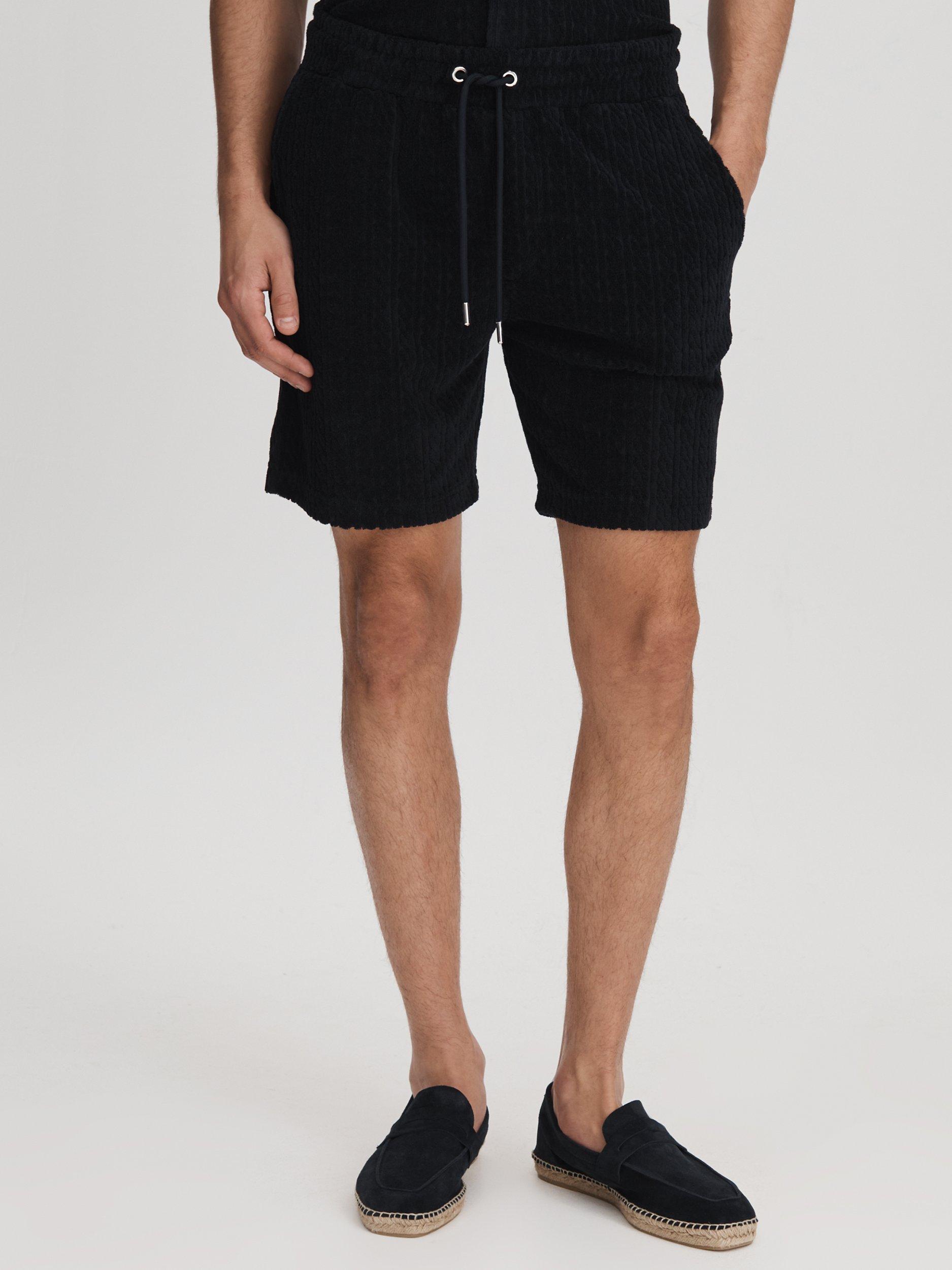Reiss Vulcan Drawstring Shorts, Navy