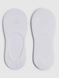Reiss Axis Cotton Blend Invisible Socks, White