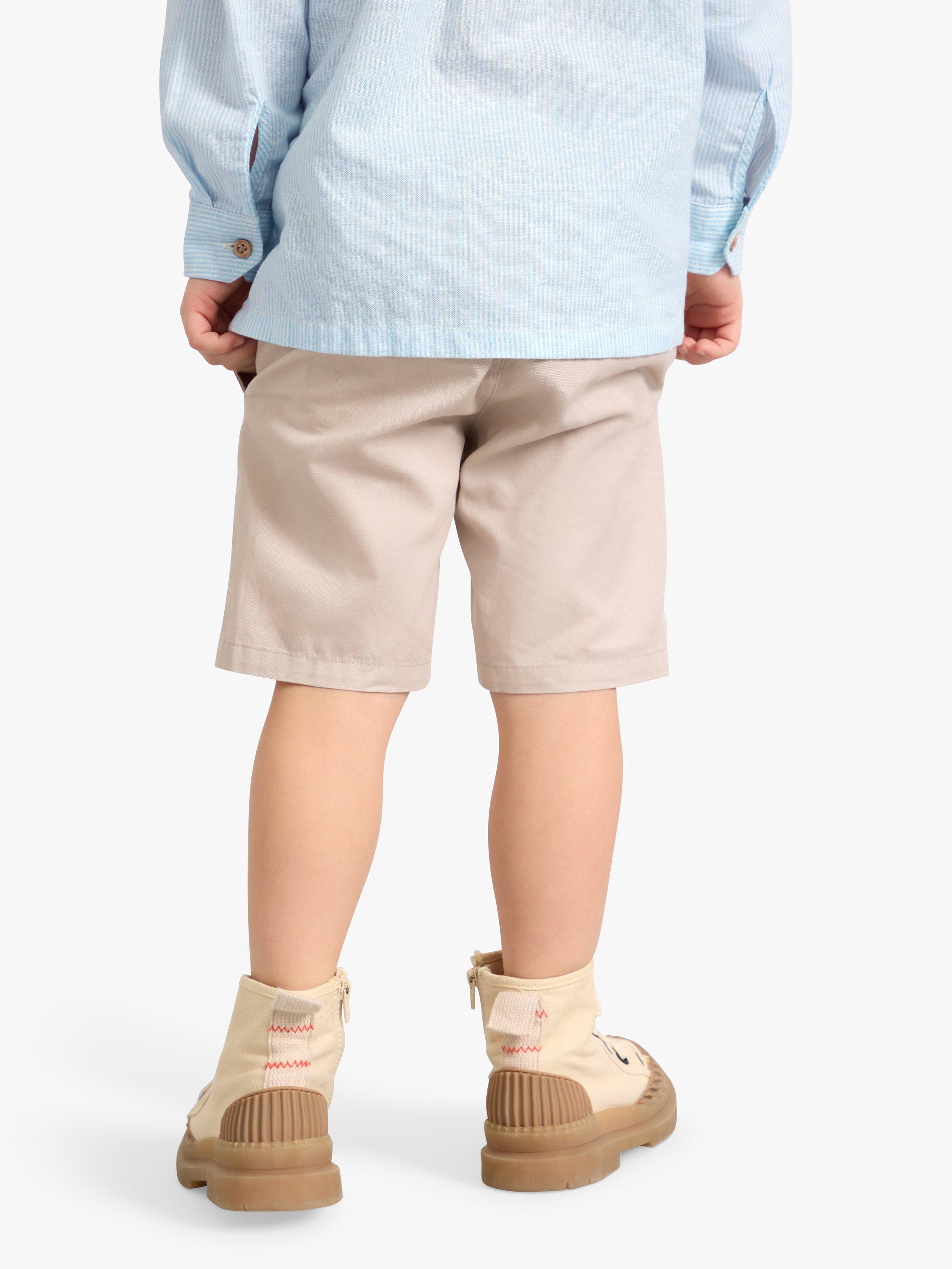 Product image 2 of 7, which shows Lindex Kids' Chino Cotton Shorts, Light Grey, 5-6 years