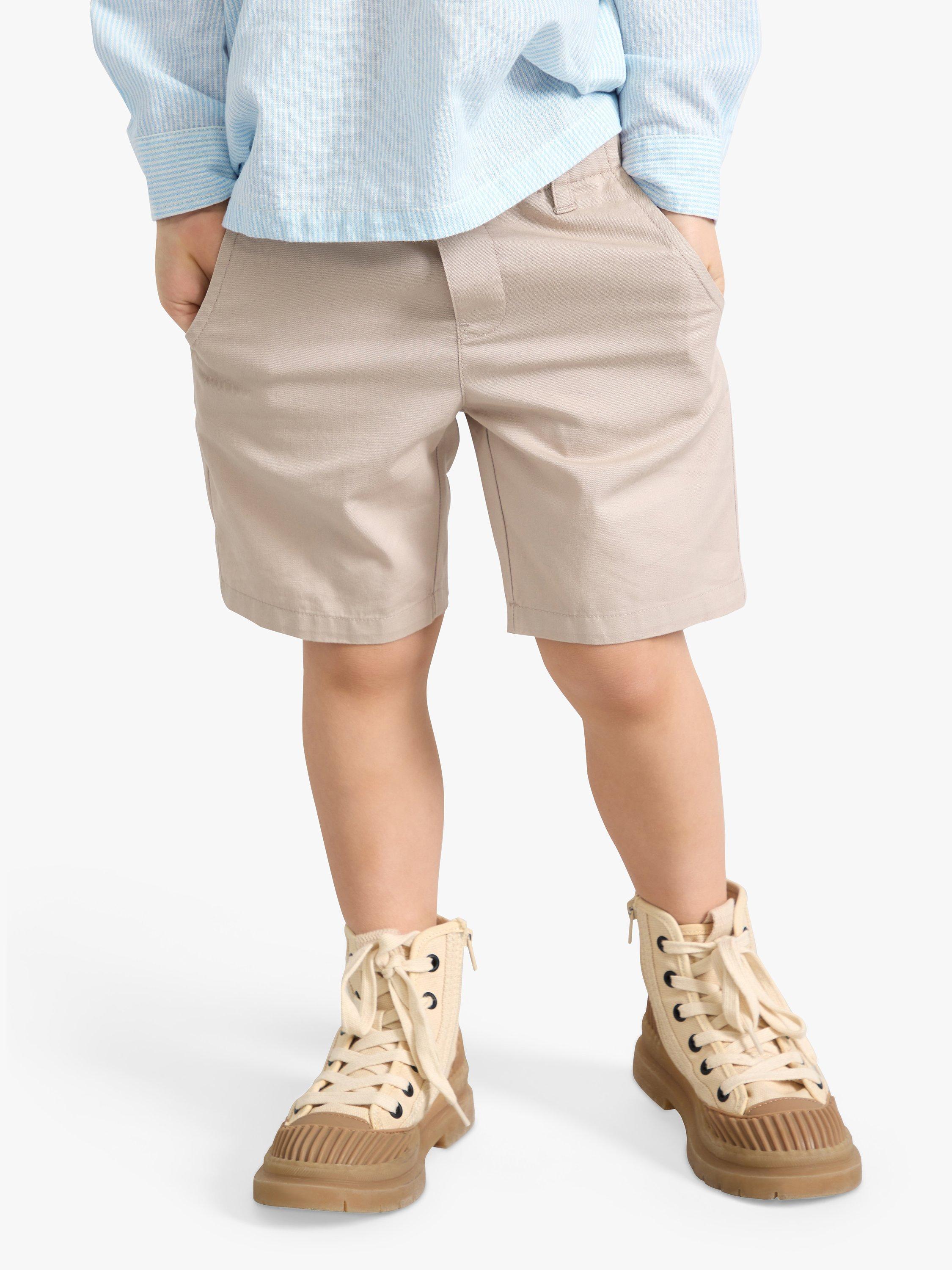 Product image 3 of 7, which shows Lindex Kids' Chino Cotton Shorts, Light Grey, 5-6 years